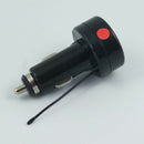 LED Digital Voltmeter 12V 24V SUV Cigarette Lighter USB Car Charger Thermometer