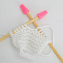6pcs Knitting Needles Point Protectors Needle Tip Stopper Cover Accessories JR