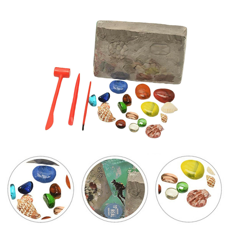 Precious Stones Excavation Kit Archeology Dig Up Fossils Treasure Enfa