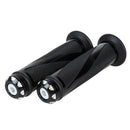 2  Motorcycle Bike Handlebar Hand Grip Ccmfort Rubber GEL CNC Aluminum