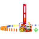 Electric Domino Train Blocks Set - 60pcs Dominoes in 4 Colors - Kids Toddlers