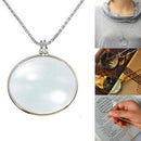 Fashion Utility Monocle Lens Necklace With 5X Magnifier Magnifying Glass Pendant