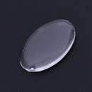 10PCS Oval Crystal Transparent Clear Glass Cabochon Dome Decor 20x30mm