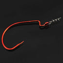 100Pcs Spring Twist Lock Fishing Hook Centering Pin for Soft Lure Bait Worm C R5