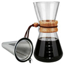 Pour over Coffee Maker, 20 Oz Borosilicate Glass Carafe and Reusable Stainl