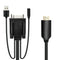 6ft HDMI to VGA Adapter w/Audio Male to Male Cable for PC Monitor Projector A#S