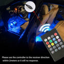 12 LED Car Charge Interior Accessories Floor Decorative Atmosphere Light La W7H5