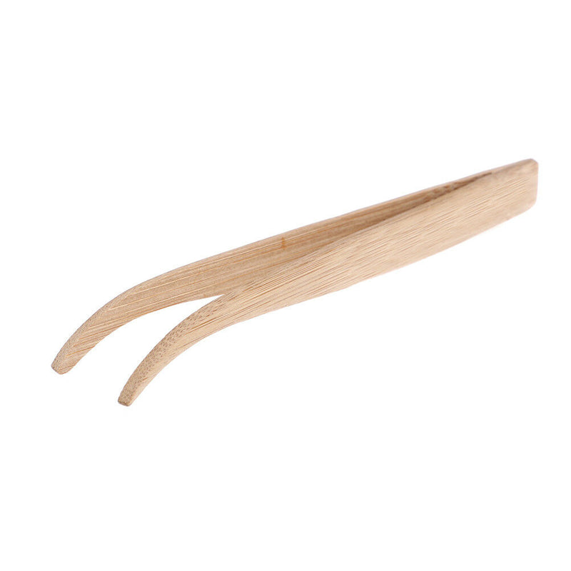Eco-Friendly Bamboo Tool Angled Reptile Terrarium Feeding Tweezers FT