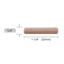 100pcs Wooden Needle Bolt Dowel Pins Round Raft Cork Twill Wood Nails (A) A