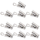 10Pcs Door Curtain Clips With Hook Heavy Duty Hook Clip Curtain Carrier 30mm