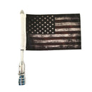 Adjustable / Folding Flag Pole With US Flag For  Dyna Street Glide
