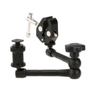 11" Articulating Magic Arm + Super Clamp Crab Plier Clip for Camera DSLR Bl