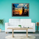 5D DIY Full Drill Diamond Painting Sunset Lover Cross Stitch Embroidery Kit