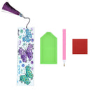 1Set 5D Diamond Painting Leather Bookmark Book Marks DIY Craft Handmade Gift