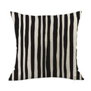 1X(Pack Of 4 Decorative Cushion Throw Pillow Covers Linen + Pu ,Modern Geom