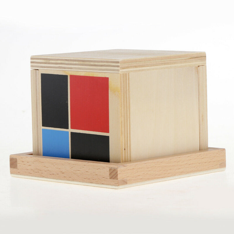 Wooden Binomial Cube Mathematics Material Early Educational Montessori Toys Kids