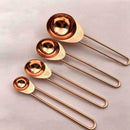Copper Stainless Steel Measuring Cups and Spoons Set 8 of SH O6F8