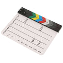 Acrylic Colorful Dry Erase Clap-Stick Clapper Board Slate for Movie Cut Action