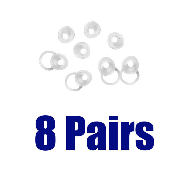8 Pairs Silicone Ear Tips Earbuds Cover for Jabra Extreme Headset Left+Right