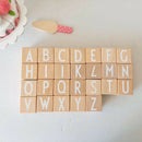 Beechwood Montessori Alphabet ABC Building Blocks Toddler Baby Grab Stacking