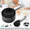 8pcs Measuring Cups Spoons Baking Cooking Kitchen Tools Set Stainless Steel  Nw
