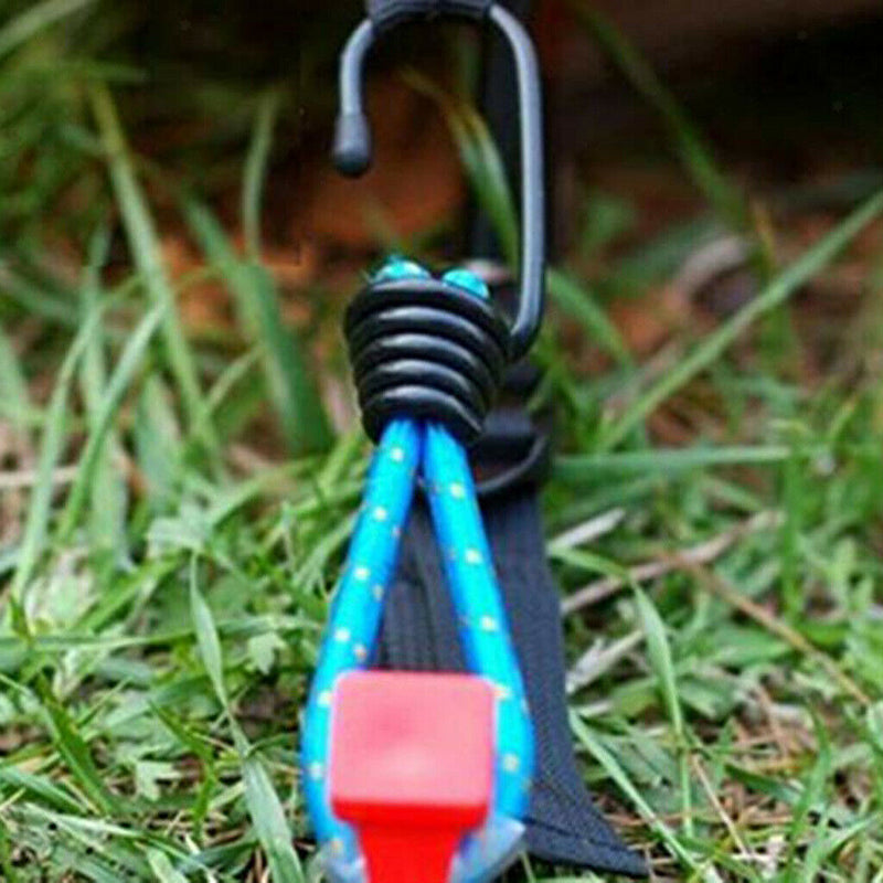 10 Pcs Elastic Bungee Cord Rope Hook for Luggage Tarp Roof Rack Tie Down
