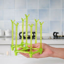 Cup Drying Rack Stand, Retractable Non-Slip Rack Water Drain Dry Organizer  B6G5