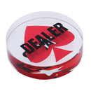 8cm Crystal Poker Dealer Button Casino Gambling Blackjack Roulette Accessory