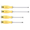 Slotted Phillips Screwdriver Set, 4 Pieces