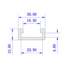 T-slot Miter Track Jig Fixture Wood Working Tool For Router Table DIY 400mm YCY