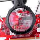 3.5x &12X 3rd Helping Hand Clip LED Magnifying Soldering Stand Lens Magnifier