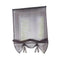 Solid Gray Roman Curtains Sheer Window Shade Blinds (Rod Pocket 120x155cm)