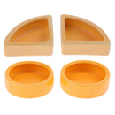 4 Pack Pet Reptile Lizard Gecko Spider Dish Anti Escape Food Worm Bowl