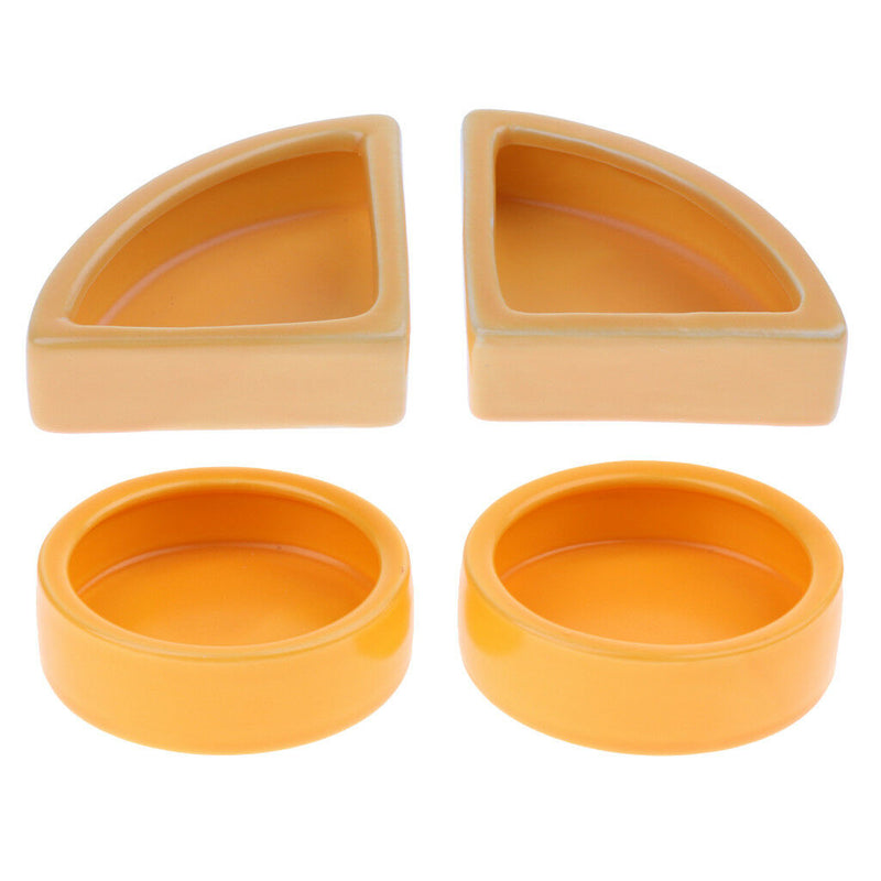 4 Pack Pet Reptile Lizard Gecko Spider Dish Anti Escape Food Worm Bowl
