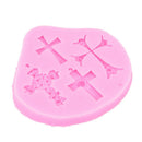 Gothic Cross JesusSilicone Fondant Mould Cake Decorating Chocolate Baking LJ