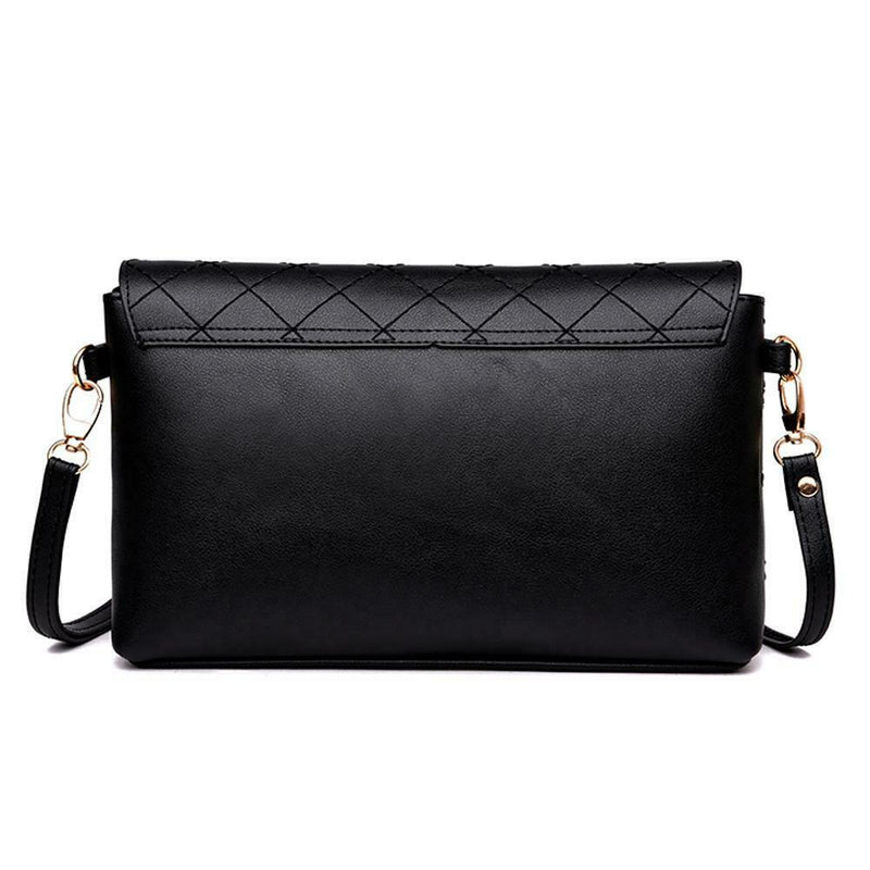 Elegant Diamond Lattice PU Handbags for Women Crossbody Shoulder Flap Bags
