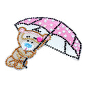 DIY Bear Diamond Painting Luminous Switch Stickers Bedroom Wall Decals