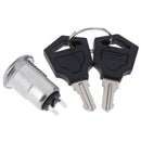 12mm Mini Key Switch ON/OFF Lock Switch KS-02 KS02 Electronic Switch 3A 250V JR