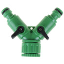 4/6" 3 Way Garden Tap Hose Adapter Connector Adaptor Hose Pipe Splitter Y TypeOZ