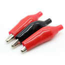 20Pcs Black Red Soft Plastic Coated Testing Probe Alligator Clip Power Clip p8