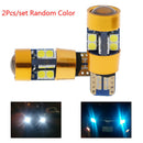 2x Amber T10 15W 3030 19SMD Canbus Error Free LED Parking Light Lamp BulME