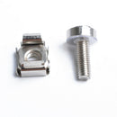 50pcs M5x20mm Carbon Steel Screws and Cage Nuts for Server Rack Cabinet