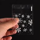 100X xmas santa cello cellophane cookie Peel N seal candy treat bags partyJ Pg