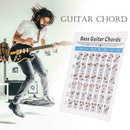 Guitar Chord Wall Chart Music Fretboard Instructional Exercise Poster Delic L3D0