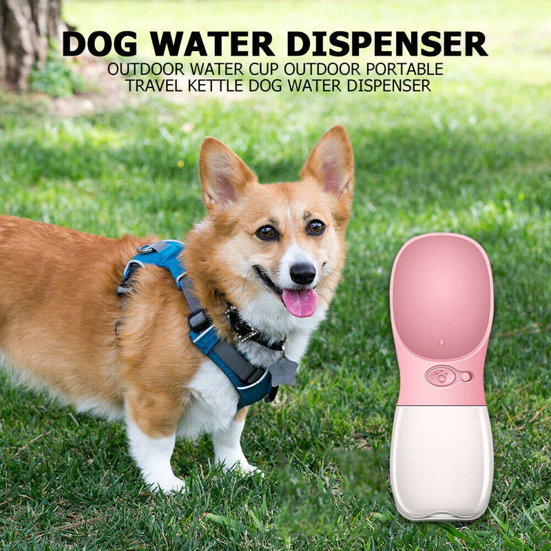 Pet Dog Cat Water Bottle Portable Travel Cups Outdoor Feeder Drinking Bowl A