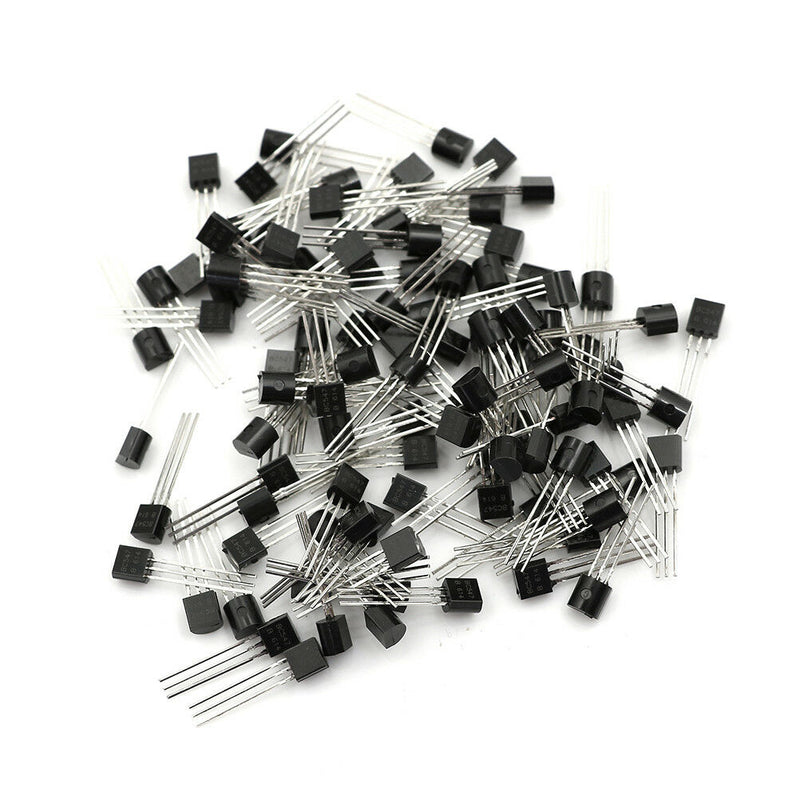 100Pcs BC547 TO-92 NPN 45V 0.1A Transistor component  T2P~ii Nw