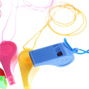 5Pcs/lot Plastic Whistle Wanyard Children Kids Party Bag Filler Outdoor LJ