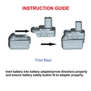 Battery Adapter For DEWALT Milwaukee Converter to RYOBI 18V CORDLESS PLUG TOOlj