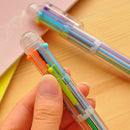 Stationery Multi-Color Ballpoint Pen Six-color Ballpoint Pen Study Pens 3C