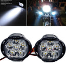 6LED Motorcycle Headlight Spot Lights Head Lamp LED Front DC12V DrivingMO